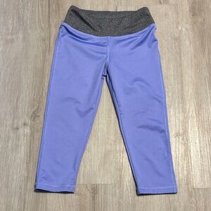 Vibrant Kids Leggings Capris with Contrasting Waistband